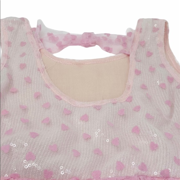 Le Pink*Sequined Pink Party Dress 6*$130 EUC - Picture 5 of 8